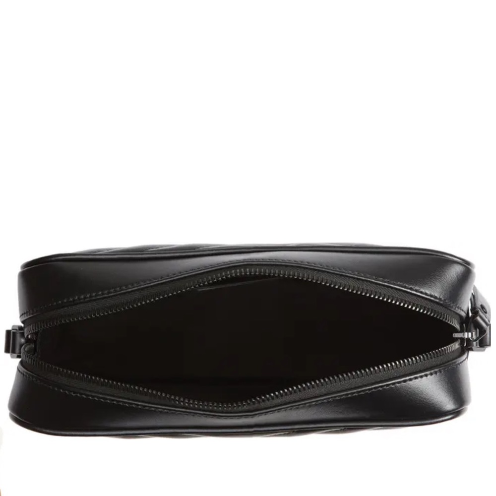 Saint Laurent YSL Lou Matelassé Calfskin Leather Camera Bag in Nero - Picture 3 of 15